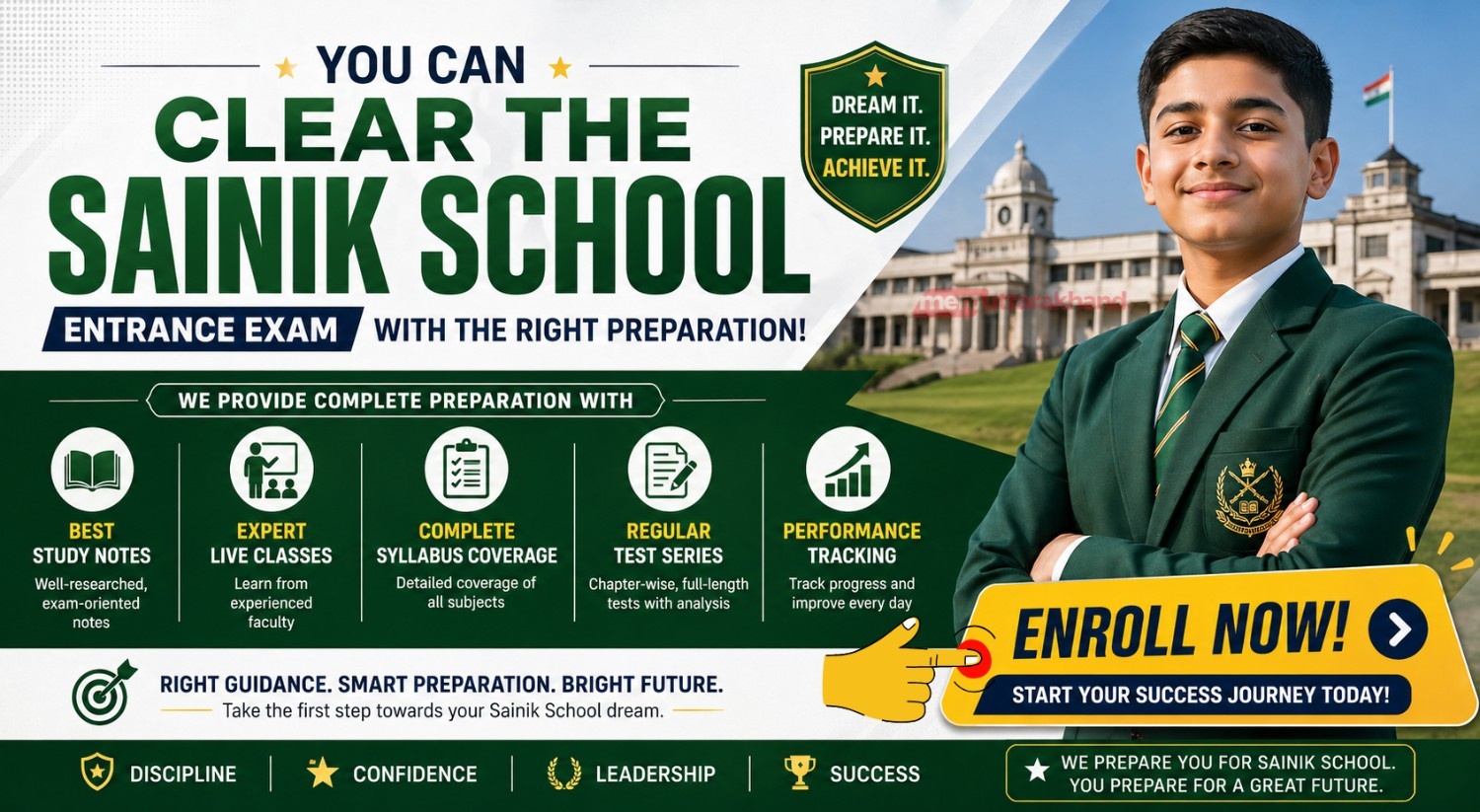 Sainik School list in India - Admission, Fees, Alumni 1 school cta button