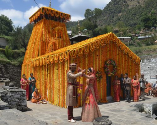 Triyuginarayan Temple Wedding Package 2026 – Complete Guide 3 Triyuginarayan Temple Wedding photo image